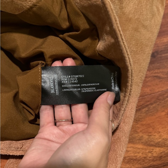 Mens Suede Leather Moto Jacket - Picture 4 of 4